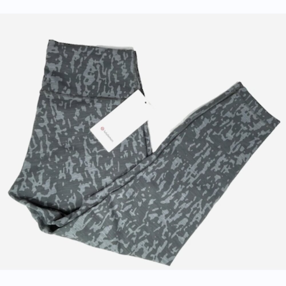 Lululemon Wunder Train HR Tight 25" Asphalt Grey Leggings‎ Size 12 NWT